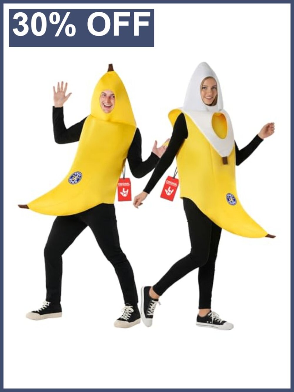 Adult Banana Costume Novelty Halloween Fruit Suit for Men